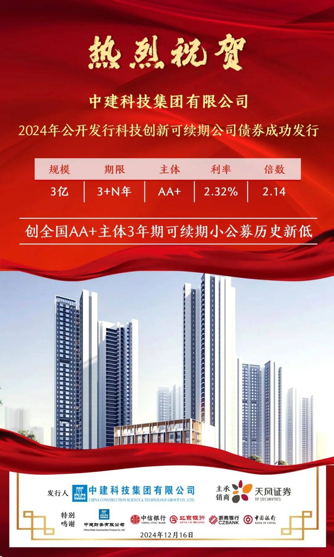 中银证券助力全国首单县域科技创新中小微企业支持债券发行