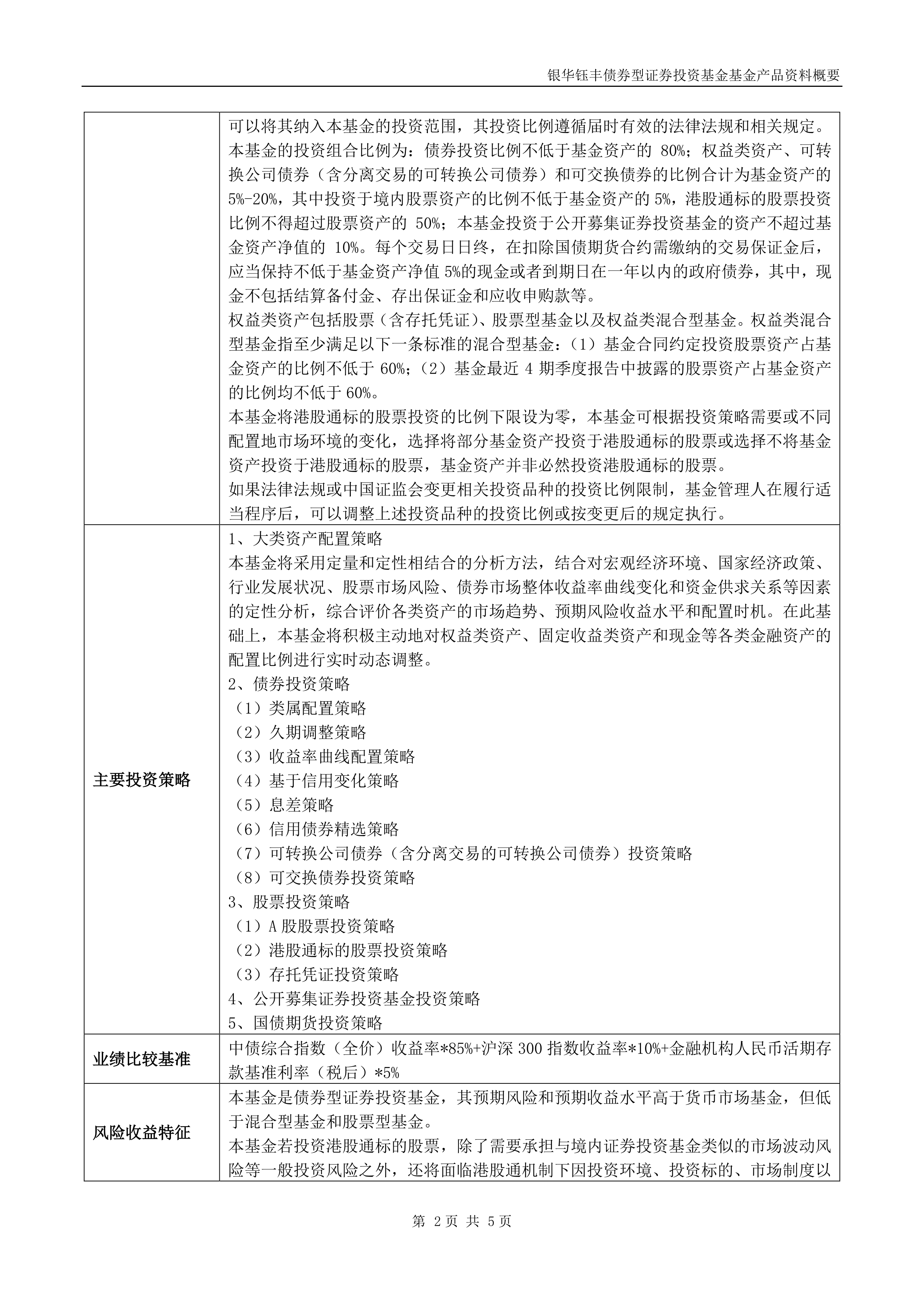 银华钰丰债券今日开启发行